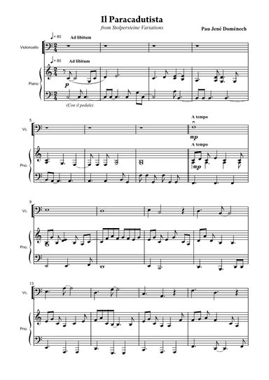 Il Paracadutista, Stolpersteine Variations