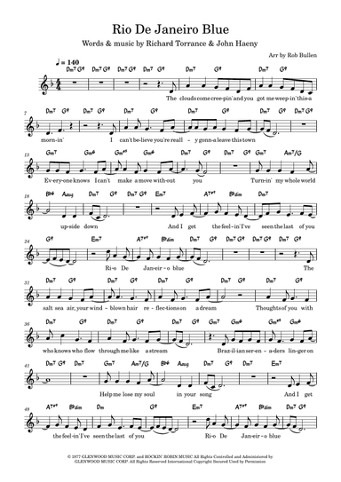 Rio De Janeiro Blue (arr. Rob Bullen)