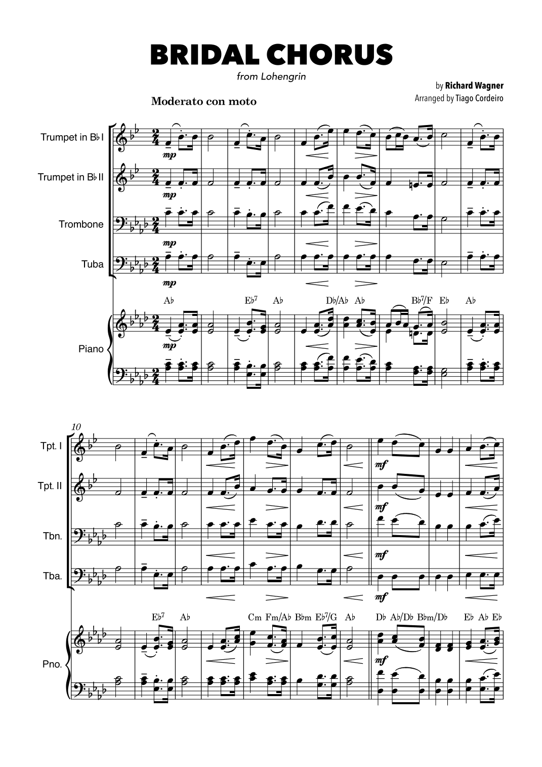 Bridal Chorus (arr. Tiago Cordeiro)