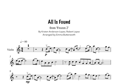 All Is Found (arr. Emma Butterworth)