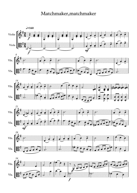 Matchmaker (arr. Jakub Kotowski)