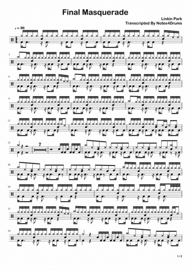 Final Masquerade (arr. Notes4Drums)