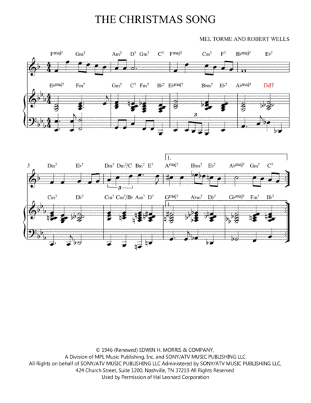 The Christmas Song (Chestnuts Roasting On An Open Fire) (arr. Nick Lacanski)