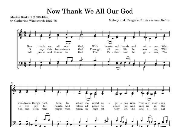 Now Thank We All Our God (arr. Wesley Carroll)