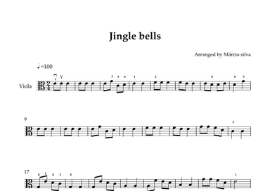 JINGLE BELLS - VIOLA SOLO (arr. Márcio Silva)