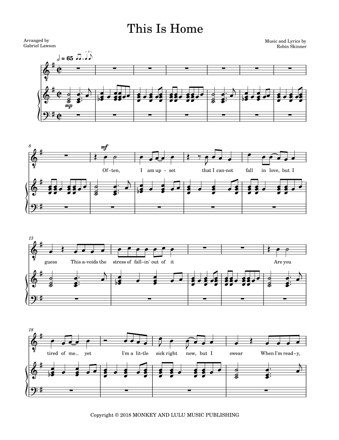 This Is Home (arr. Gabriel Lawson)