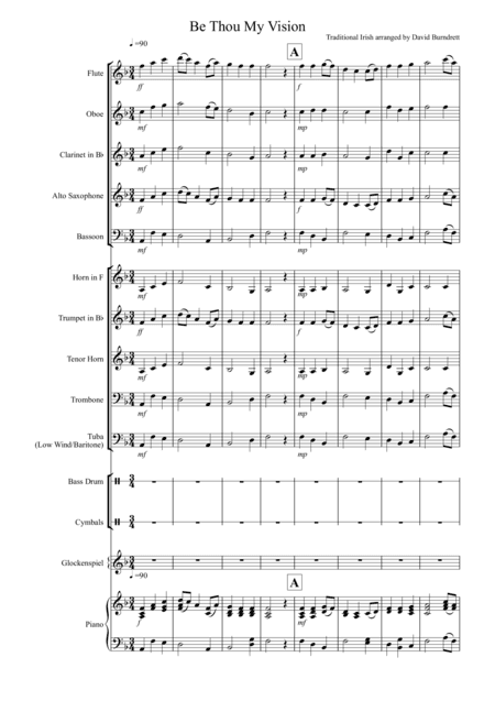 Be Thou My Vision for School Wind Band (arr. David Burndrett)