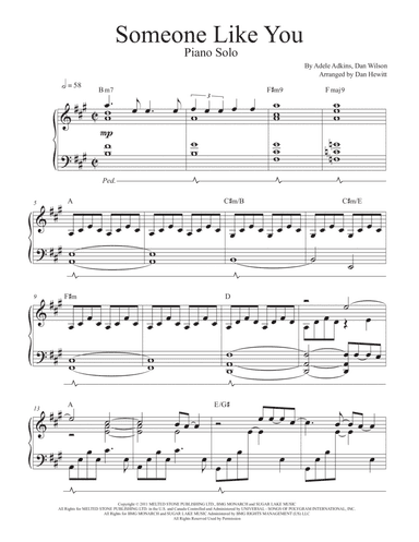 Someone Like You (arr. Dan Hewitt)