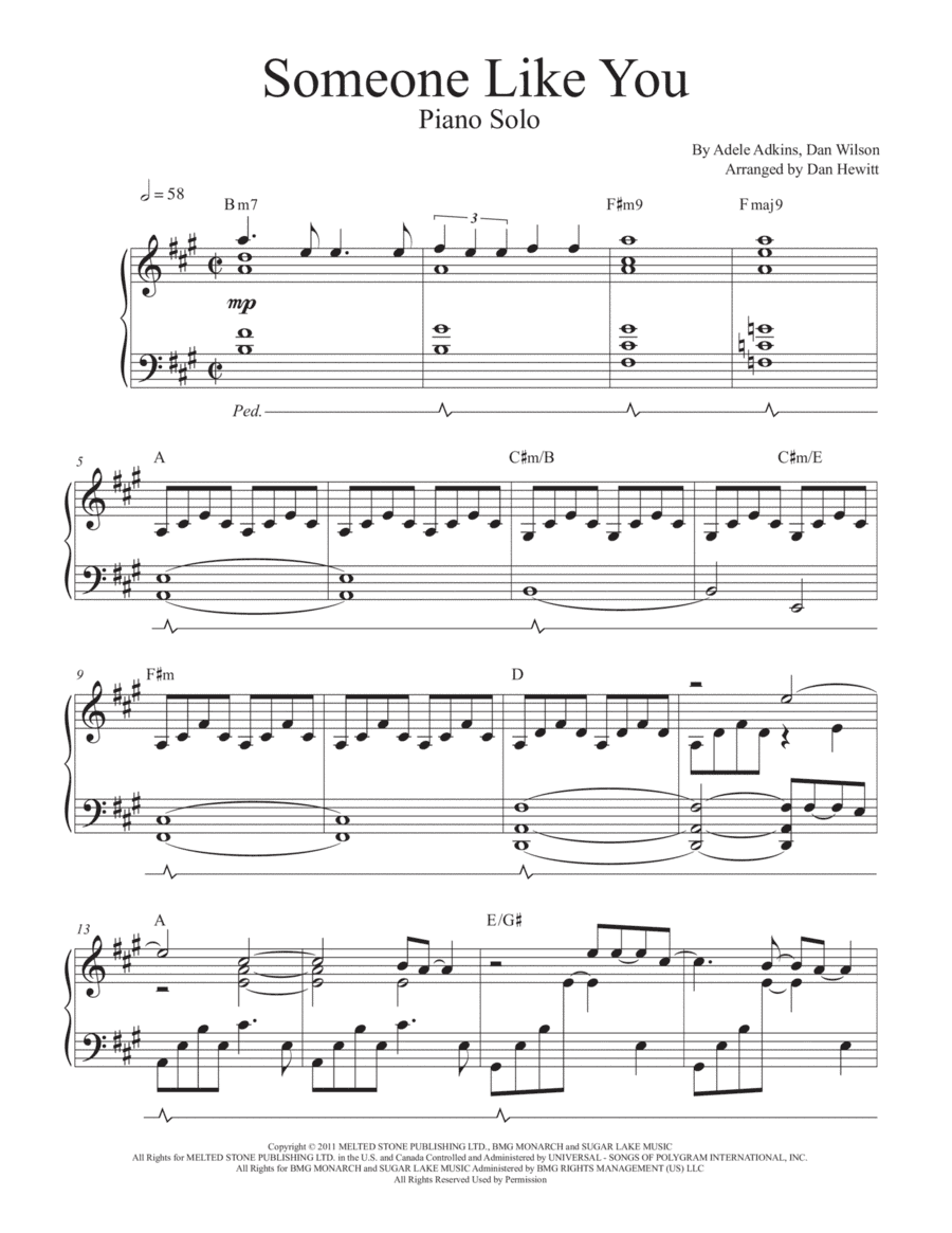 Someone Like You (arr. Dan Hewitt)