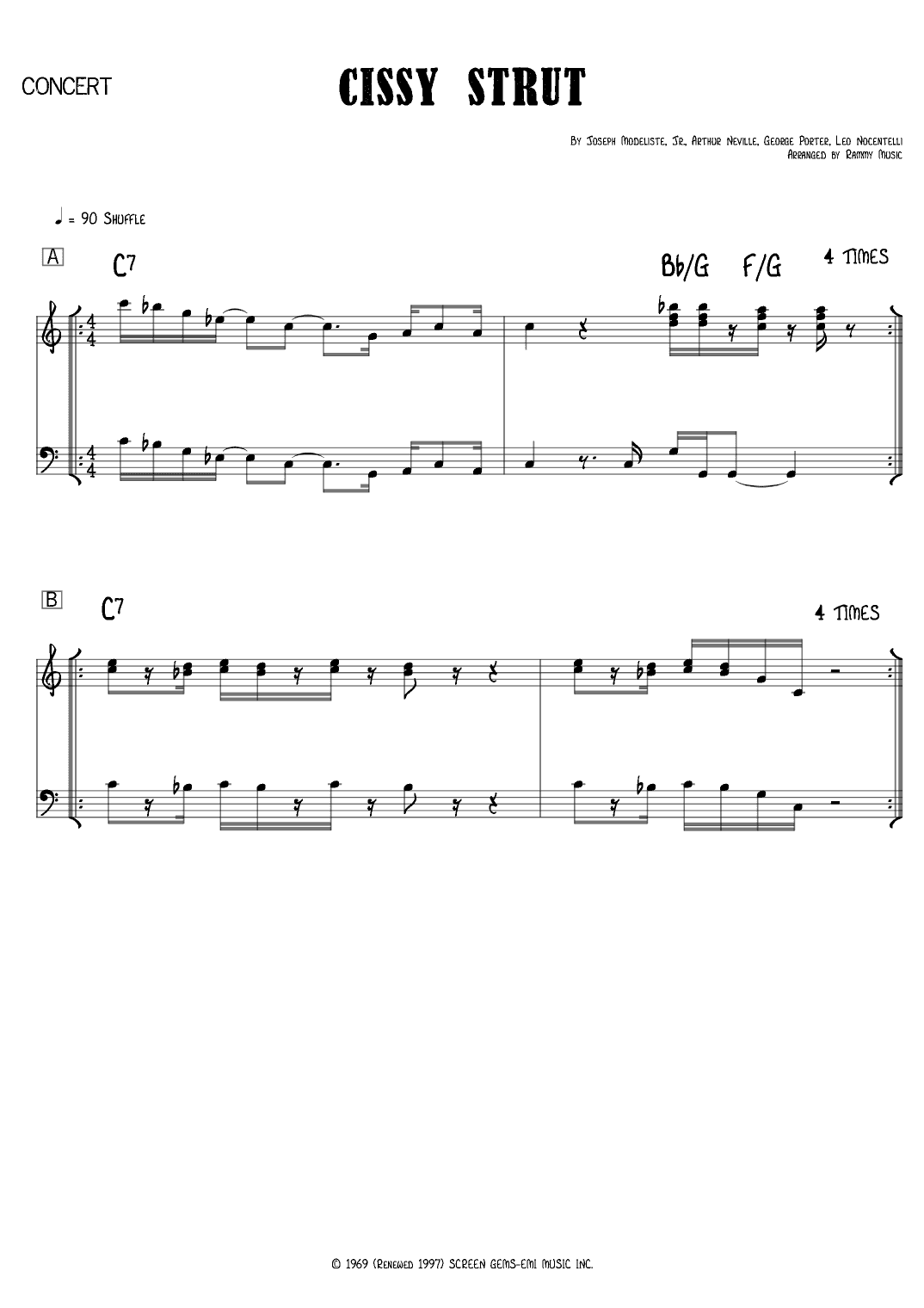 Cissy Strut (arr. Rammy Music)