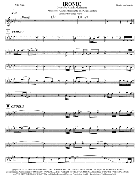 Ironic (arr. Jorge Juárez)