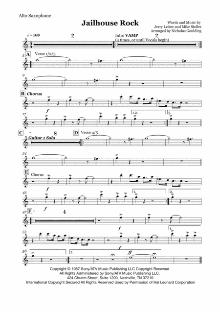 Jailhouse Rock (arr. Nicholas Goulding)