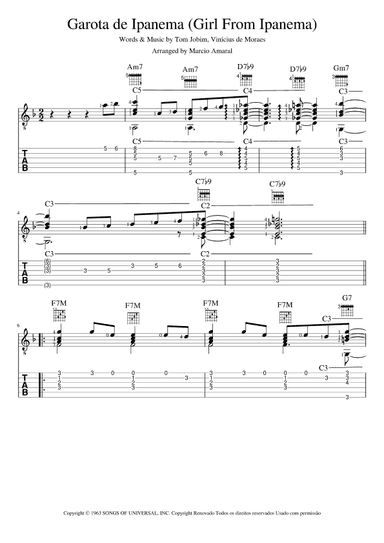Garôta De Ipanema (arr. MARCIO ROBERTO AMARAL)