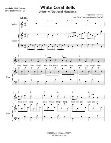 White Coral Bells (arr. Carol Troutman Wiggins)