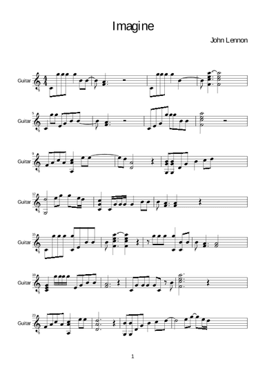 Imagine (arr. Fabiao Lopes Rodrigues)