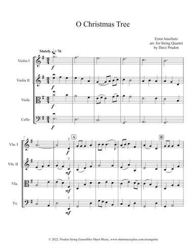 Oh Christmas Tree (arr. Dave Prudon)