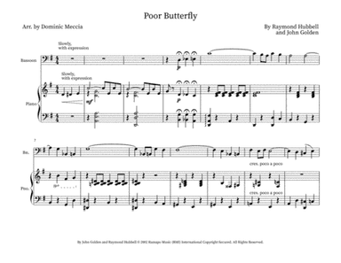 Poor Butterfly (arr. Dominic Meccia)