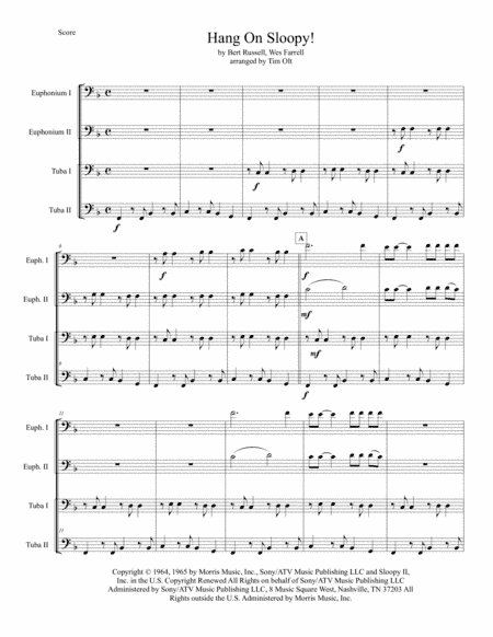 Hang On Sloopy (arr. Tim Olt)