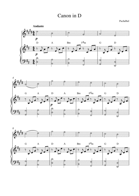 Canon in D (arr. Kaiserin Rebecca)