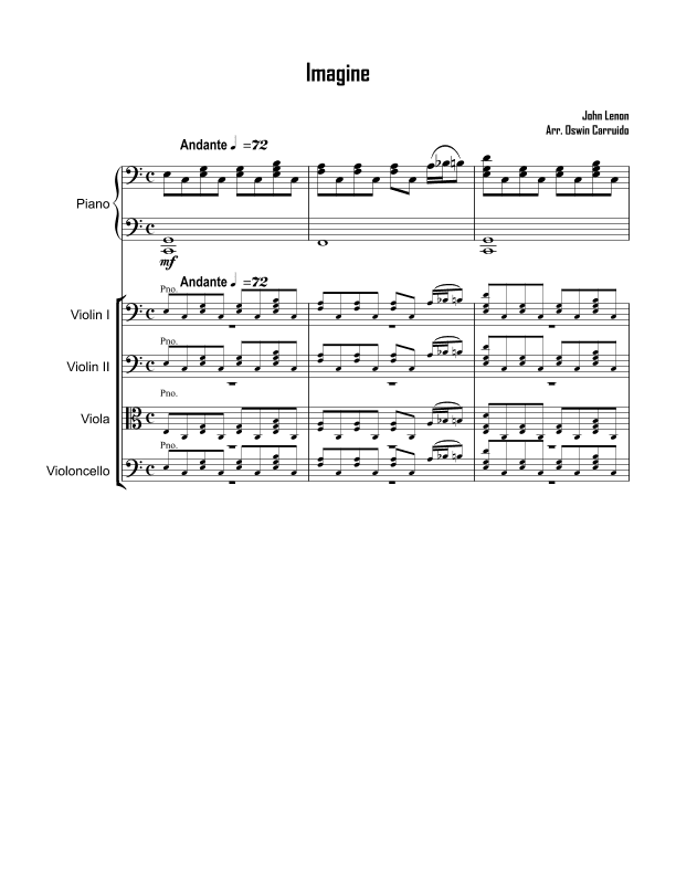 Imagine (arr. Oswin Carruido)