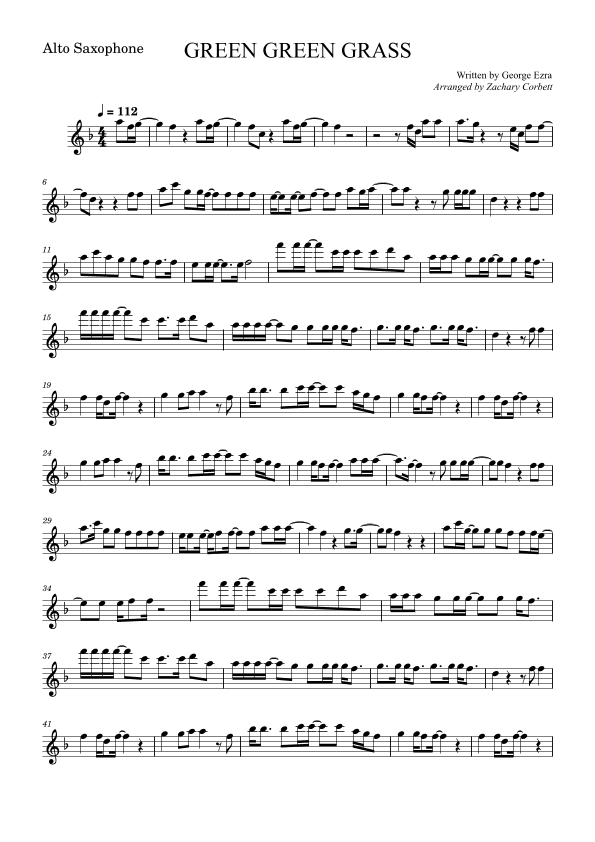 Green Green Grass (arr. Zachary Corbett)