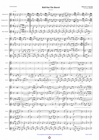 Roll Out The Barrel (arr. Josef STASTNY)