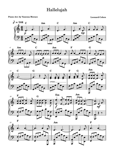 Hallelujah (arr. Vanessa Moraes)