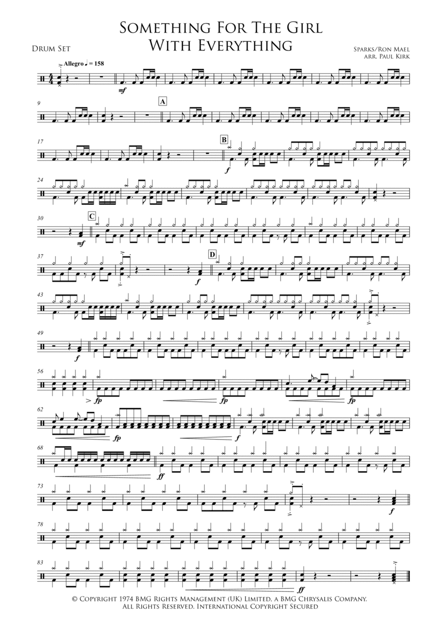 Something For The Girl With Everything (arr. Paul Kirk)