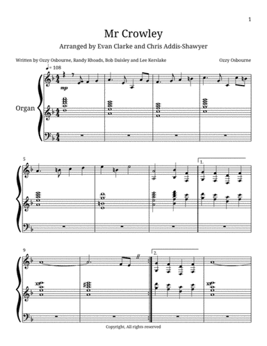 Mr. Crowley (arr. Evan Clarke, Chris Addis Shawyer)