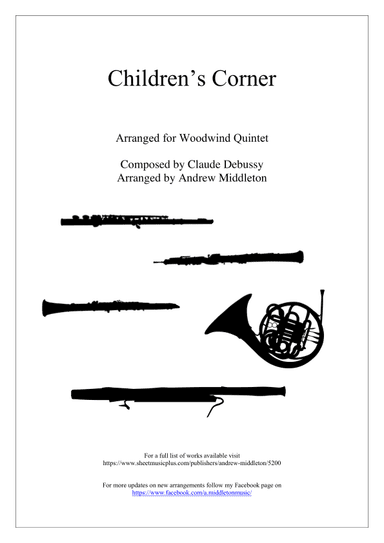 Children's Corner arranged for Wind Quintet (arr. Andrew Middleton)
