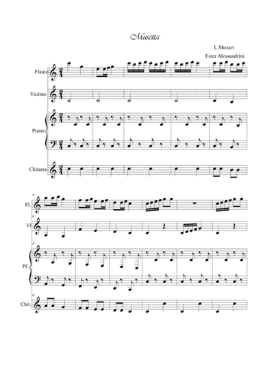 Musetta quartet (arr. Ester Alessandrini)