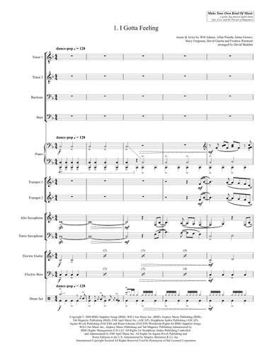 I Gotta Feeling (arr. David Maddux)