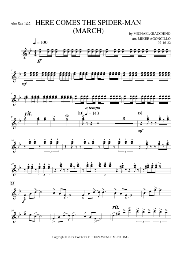 Spider-man: Far From Home (arr. Mikee Agoncillo)