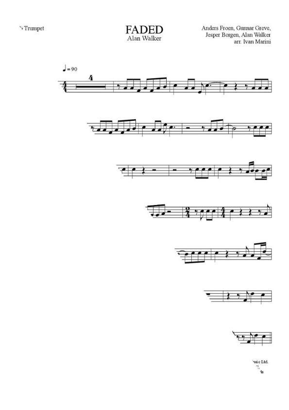 Faded (arr. Ivan Marini)