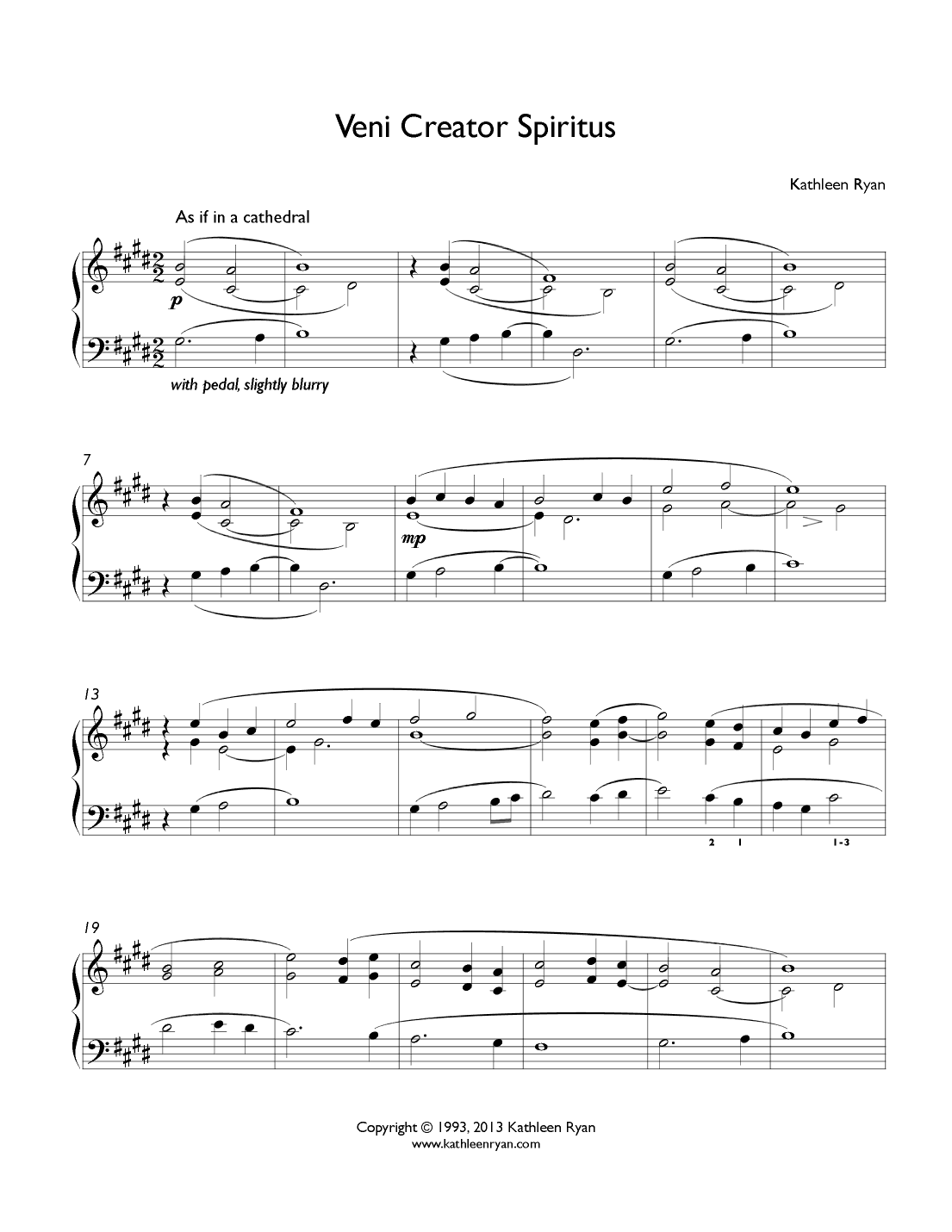 Veni Creator Spiritus (arr. Kathleen Ryan)