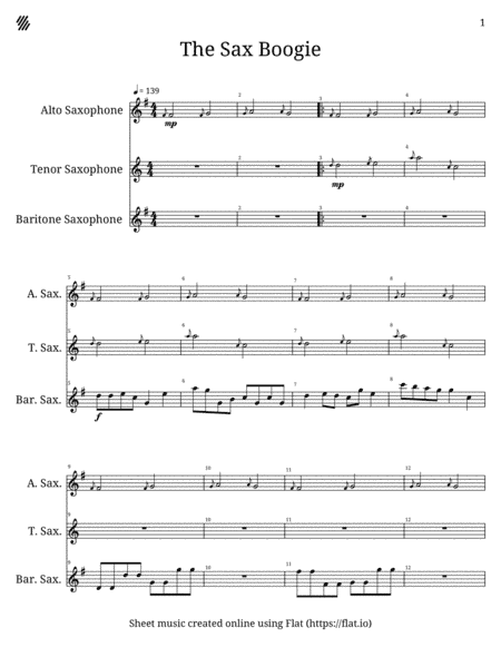 The Sax Boogie