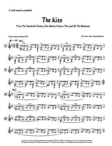 The Kiss (arr. Katsumi WF)