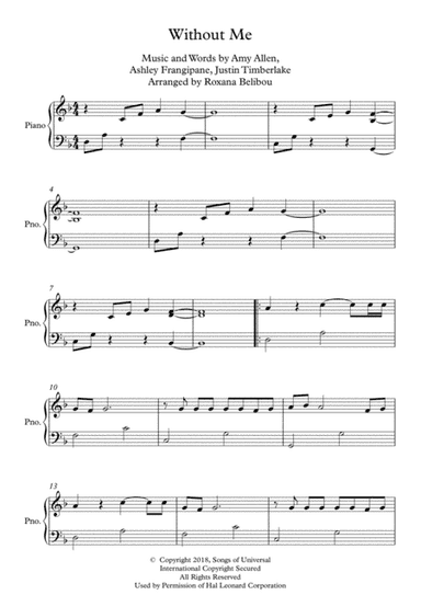 Without Me (arr. Roxana Belibou)