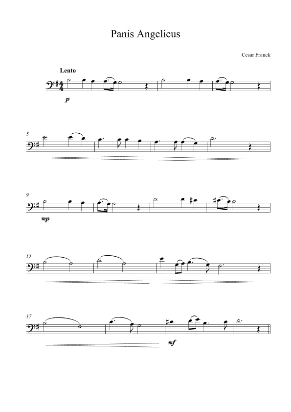 Panis Angelicus (arr. Kaiserin Rebecca)