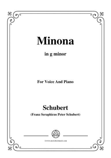 Schubert-Minona,in g minor,for Voice&Piano (arr. MSM)