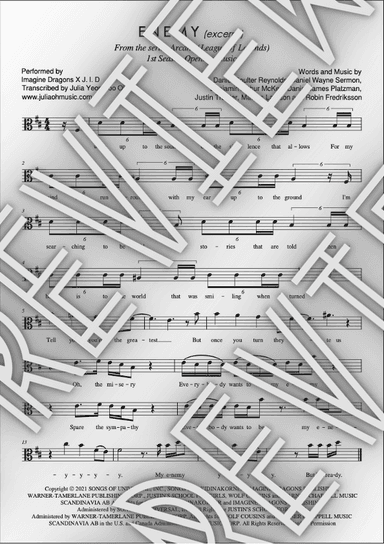 Enemy (arr. JULIA OH MUSIC | Julia Yeon-Joo Oh)