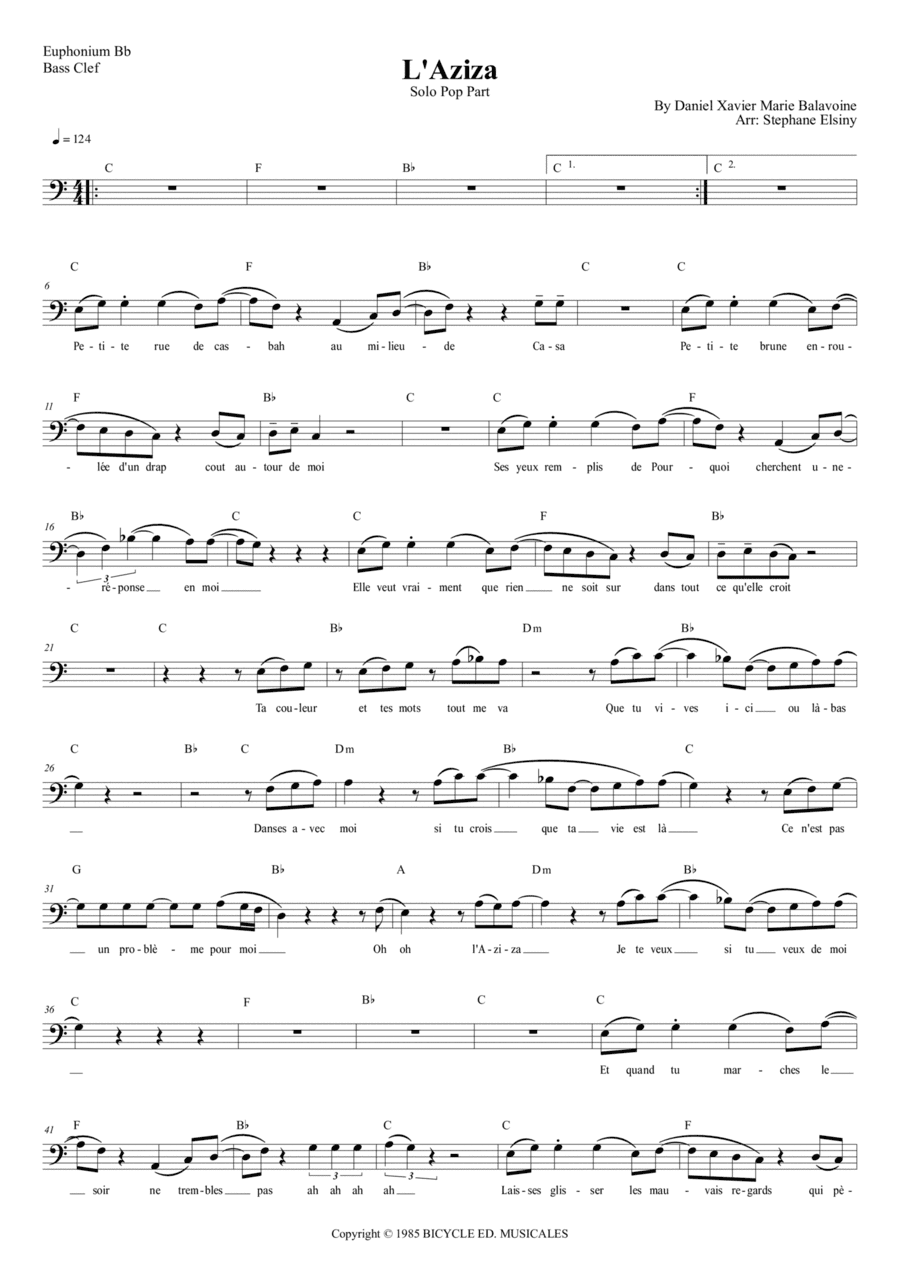L' Aziza (arr. Stephane ELSINY)