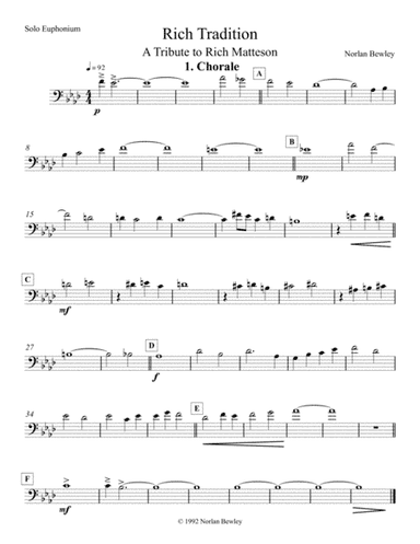 Rich Tradition - A Tribte to Rich Matteson - Tuba/Euphonium Ensemble
