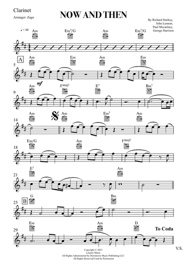 Now And Then (arr. Zago)