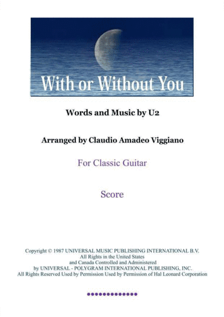With Or Without You (arr. Claudio Amadeo Viggiano)