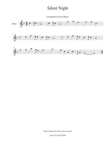 Silent Night - Oboe (arr. Kevin Busse)