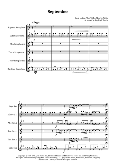September (arr. Kayleigh Huelin)