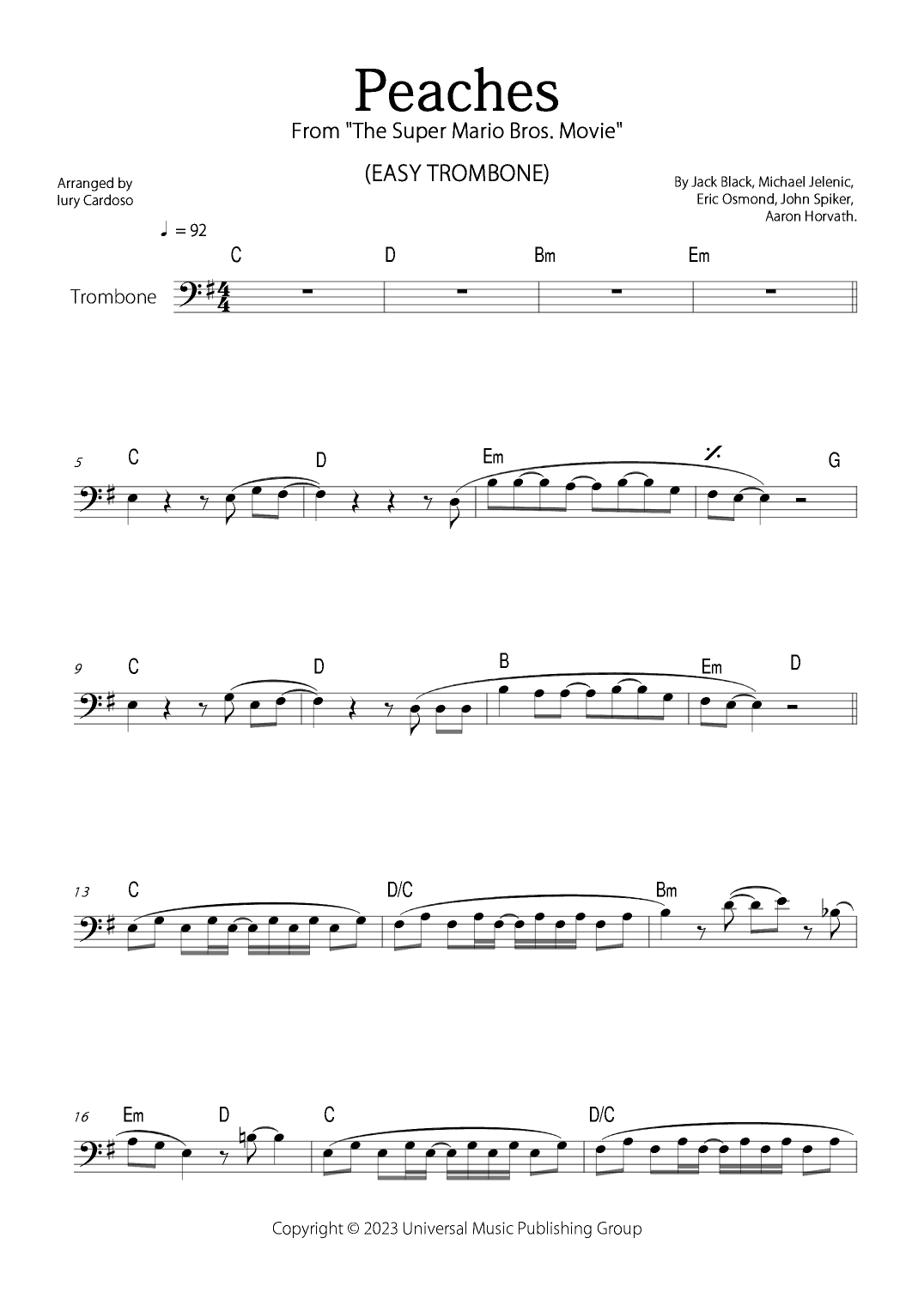 Peaches (arr. Iury Cardoso)