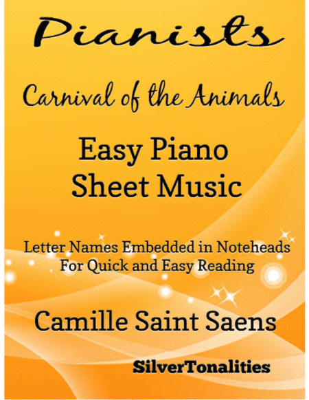 Pianists Carnival of the Animals Easy Piano Sheet Music (arr. SilverTonalities)