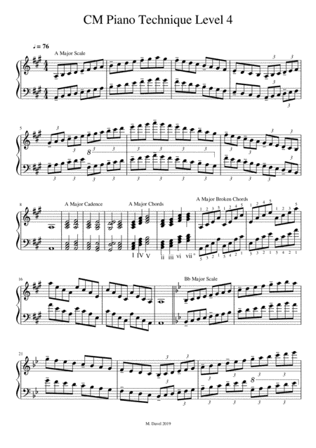 CM Piano Scales Level 4